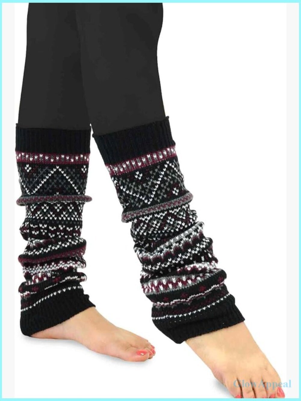 3 Pair Multipack Knit Thigh High Leg Warmers Boot Cuffs